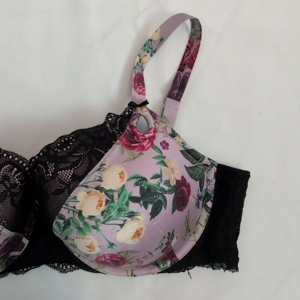 38DD Bra Torrid Lace Floral Cottage Whimsigoth Fairy Romance Valentines - Picture 4 of 7